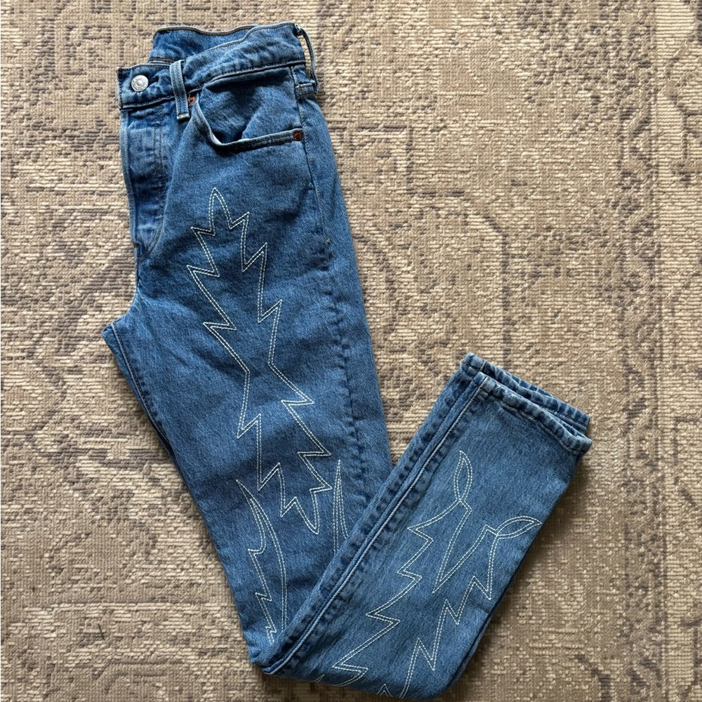 Levi's Embroidered Jeans